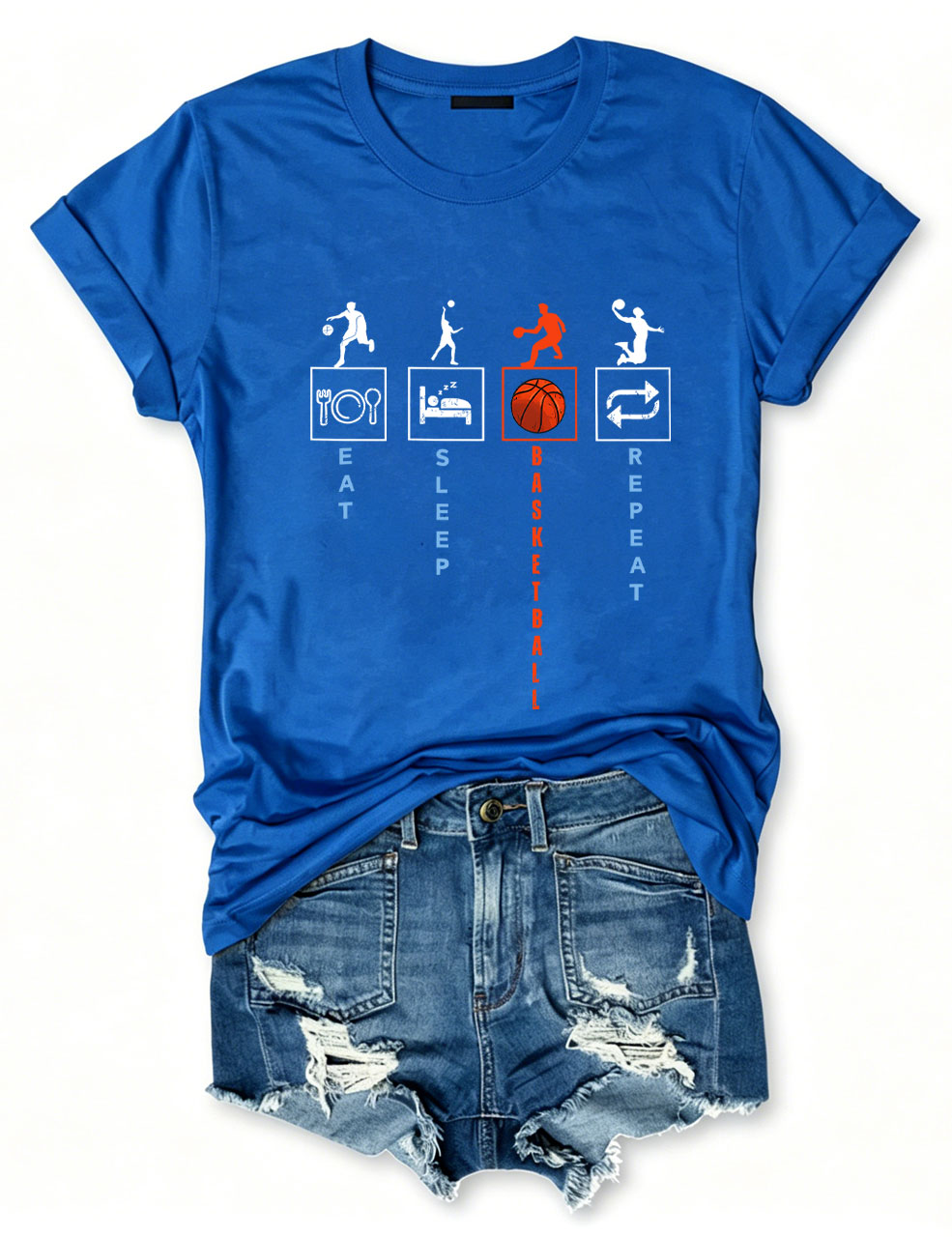 Eat Sleep Basketball Repeat T-Shirt