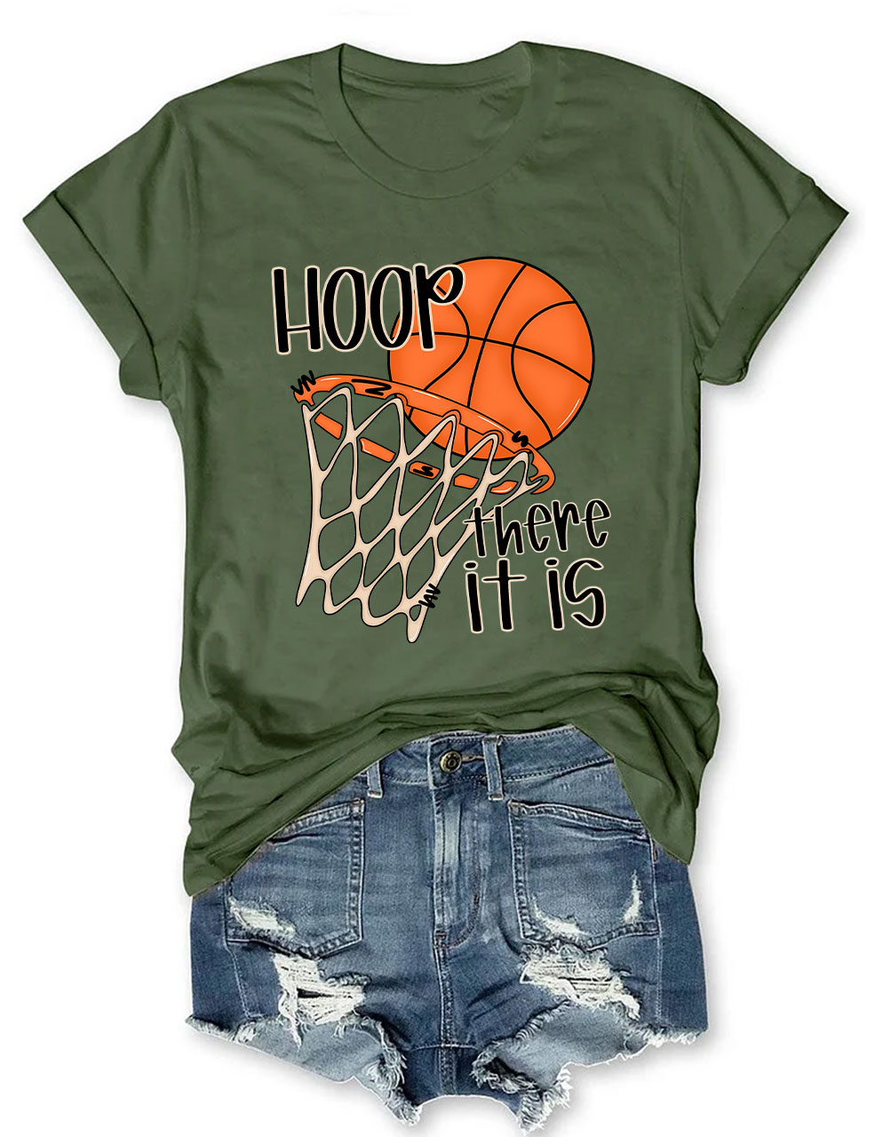 Hoop There It Is Funny Basketball T-Shirt
