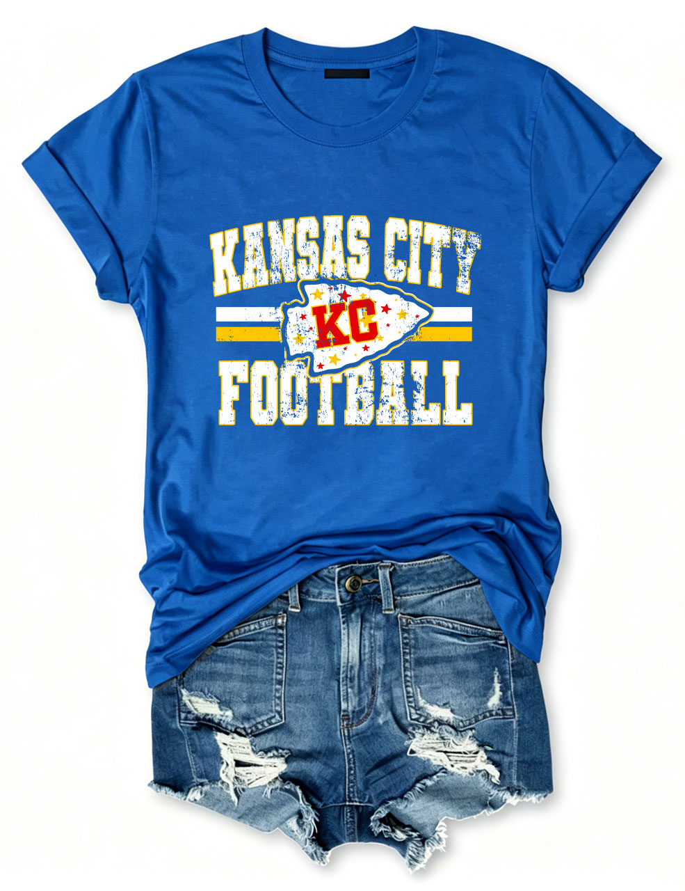KC Chiefs Arrowhead Football T-Shirt