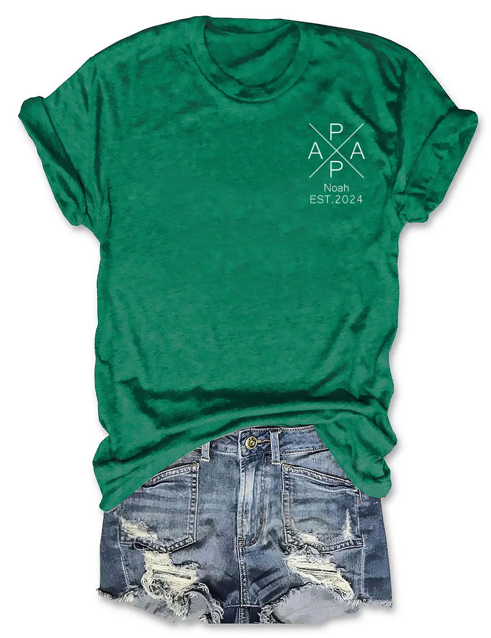 Custom The Child's Name And Year Of Birth Dad's Edition T-shirt