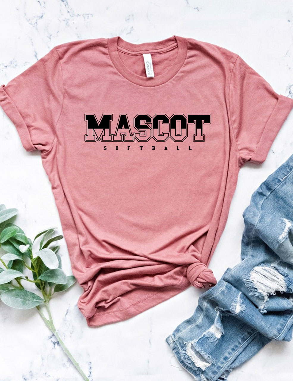 Custom Softball Mom T-Shirt