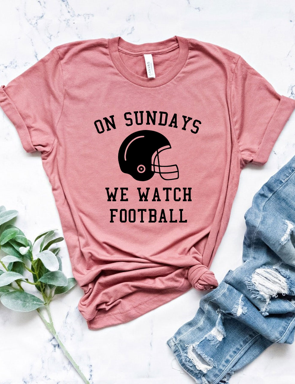 On Sundays We Watch Football T-Shirt