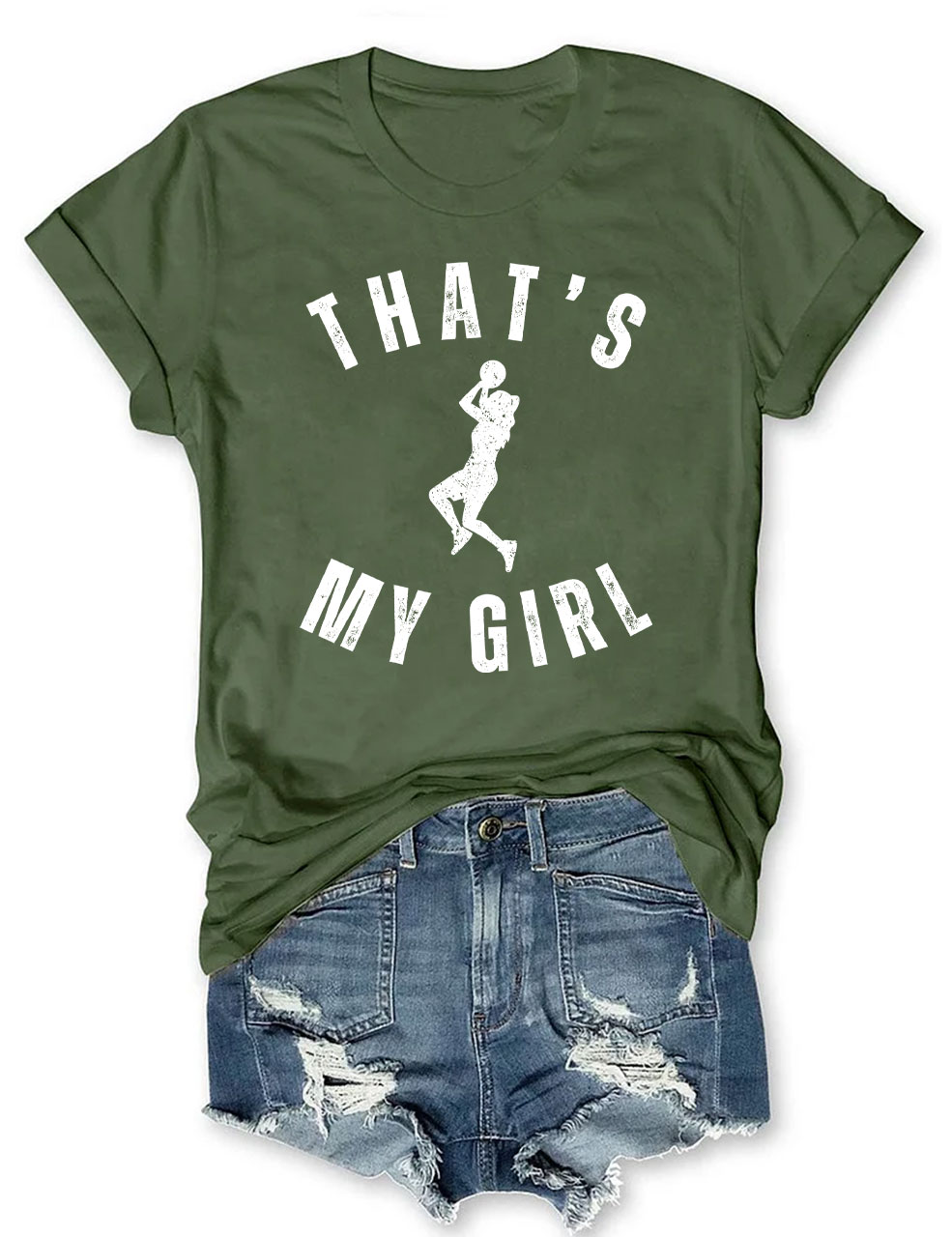 Custom That's My Girl Basketball Mom T-shirt