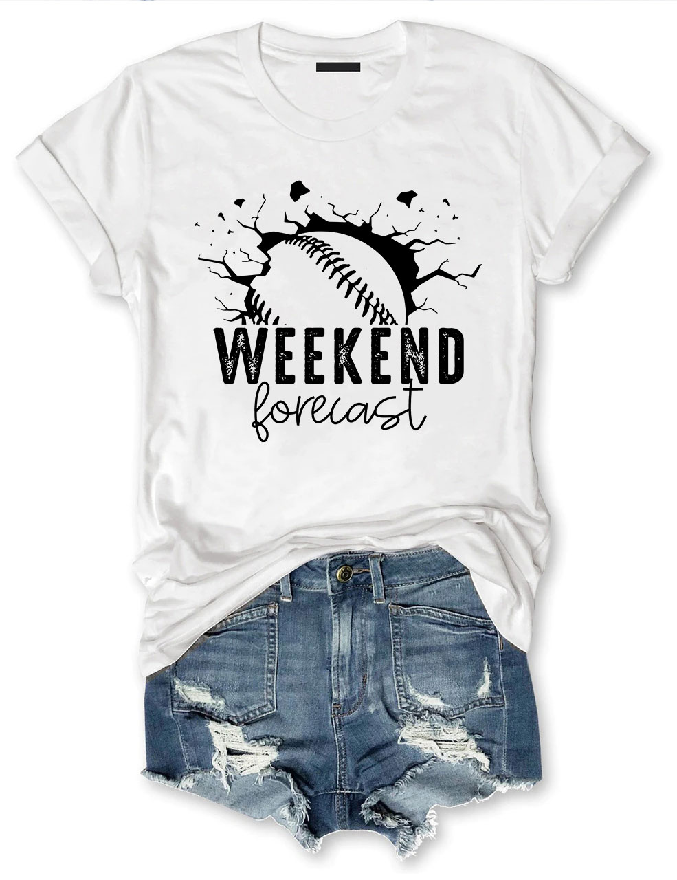 Weekend Forecast Softball T-shirt