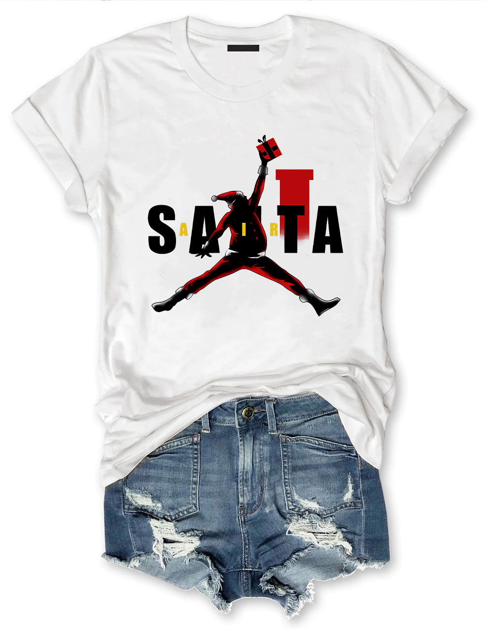 Air Santa Christmas Basketball T-shirt