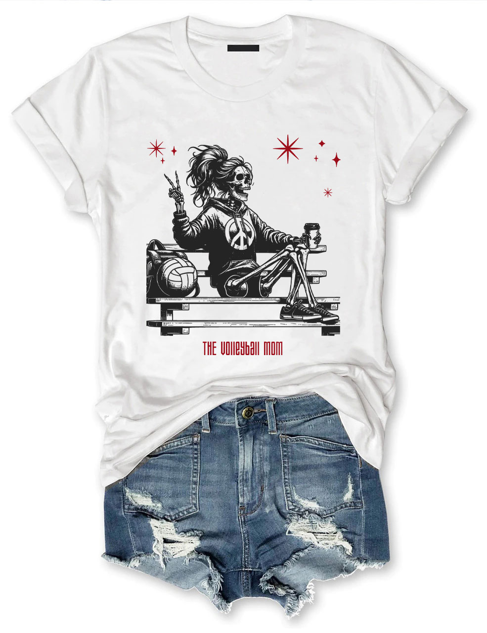 Halloween Volleyball Mama T-shirt