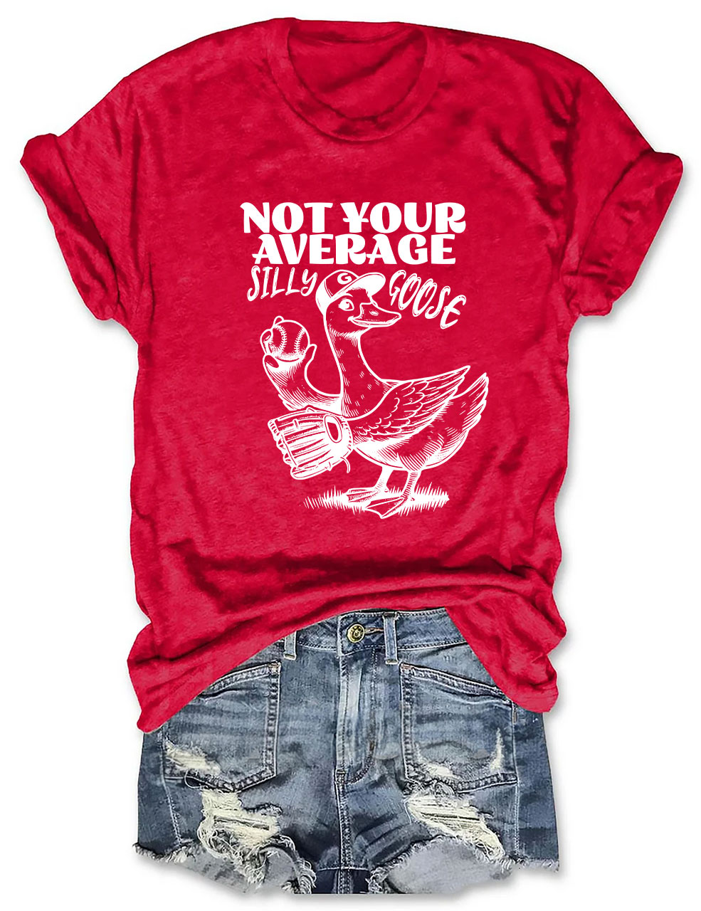 Not Your Average Silly Goose Funny Tennis T-shirt