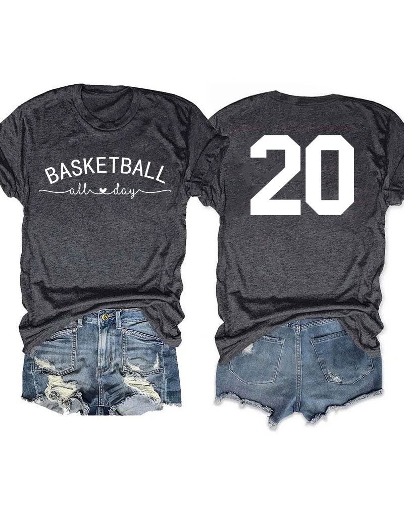 Basketball All Day Custom T-shirt