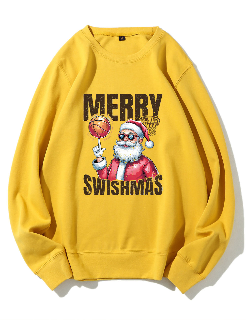 Merry Swishmas Basketball Sweatshirt