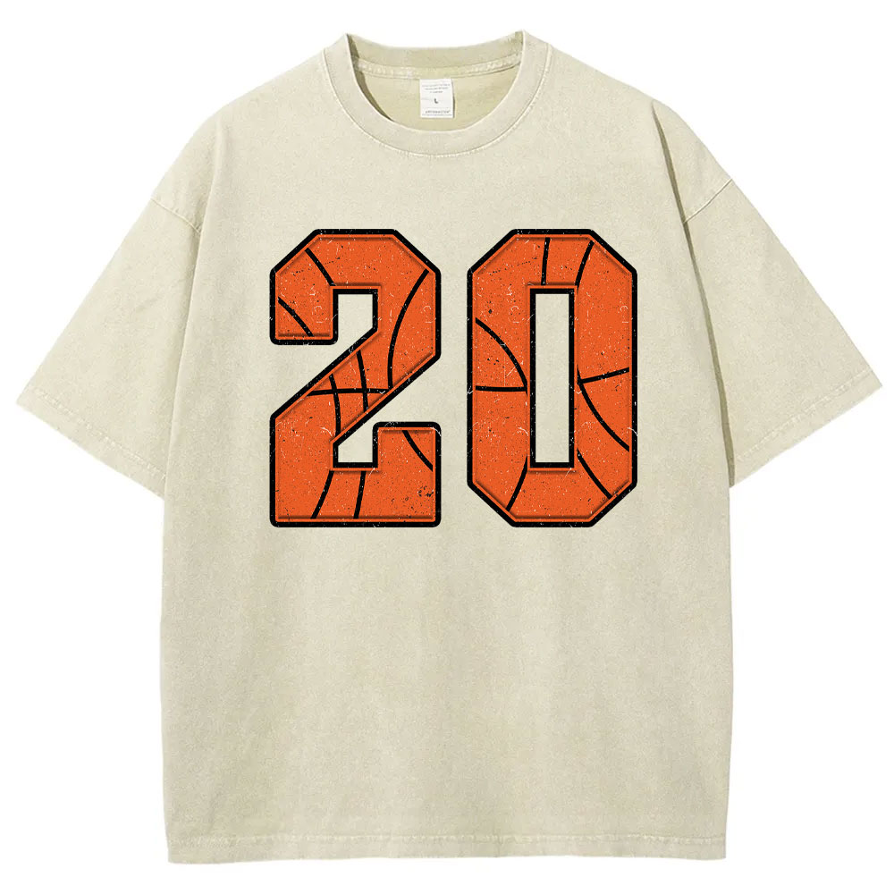 Custom Basketball Number T-shirt