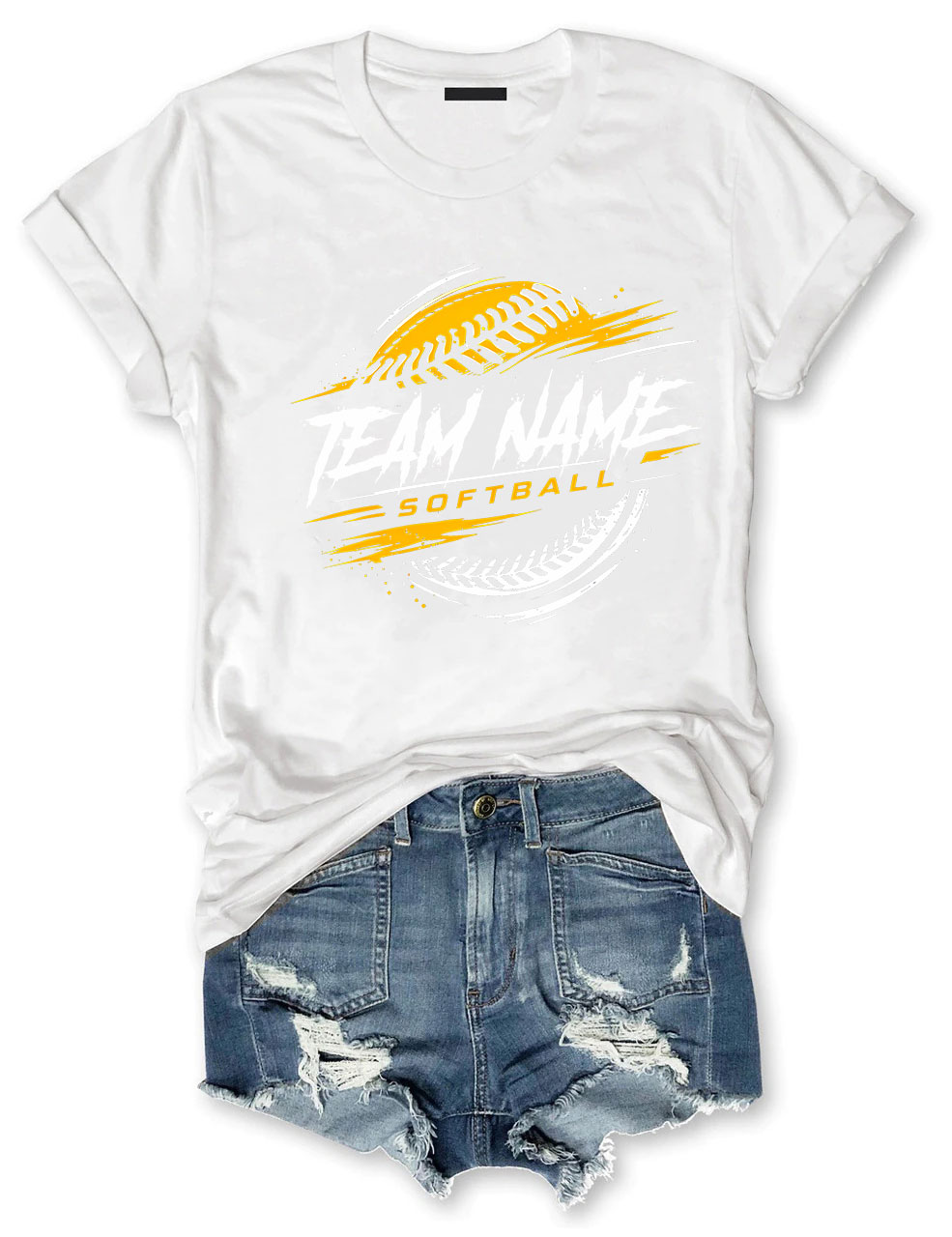 Custom Name Softball T-shirt