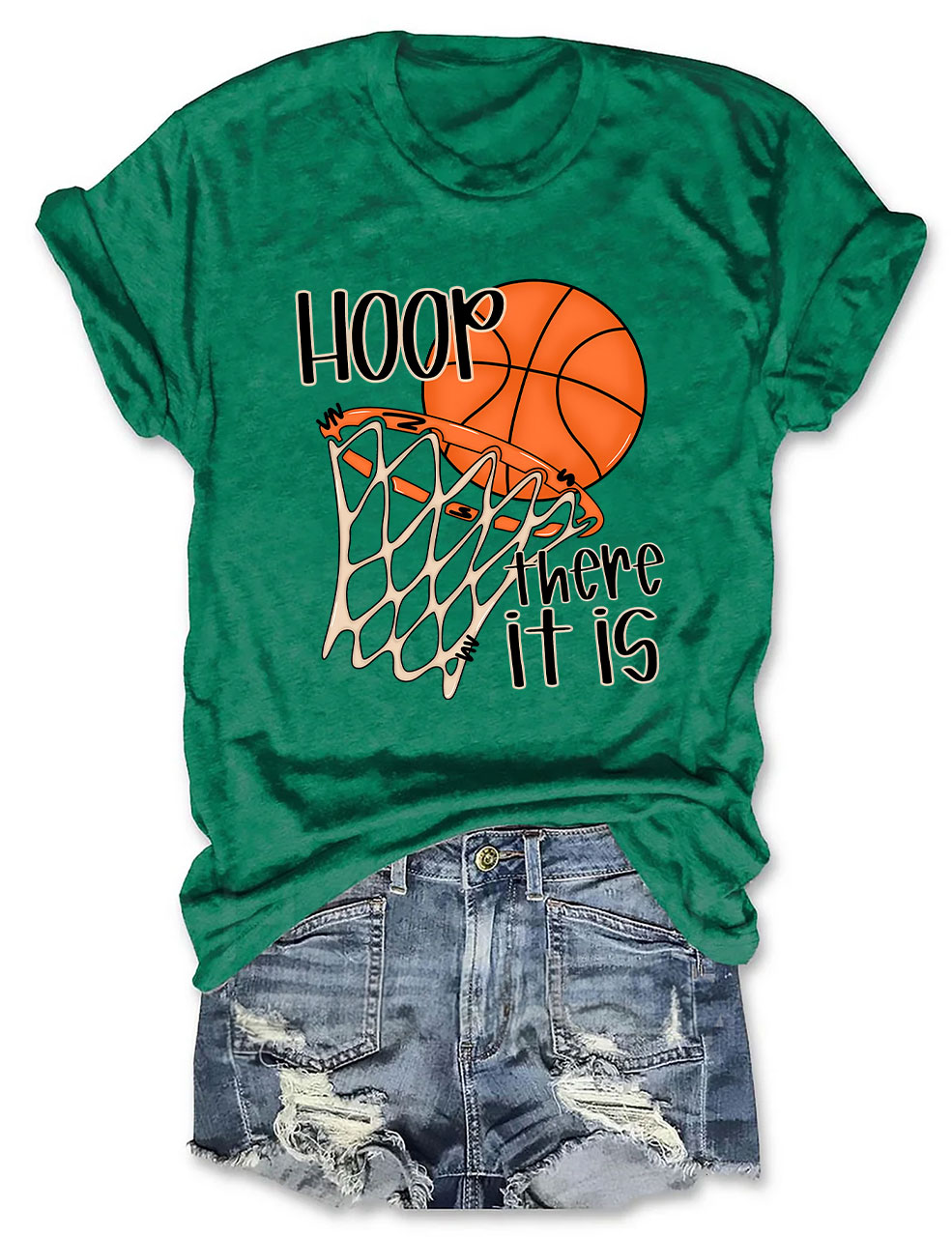 Hoop There It Is Funny Basketball T-Shirt