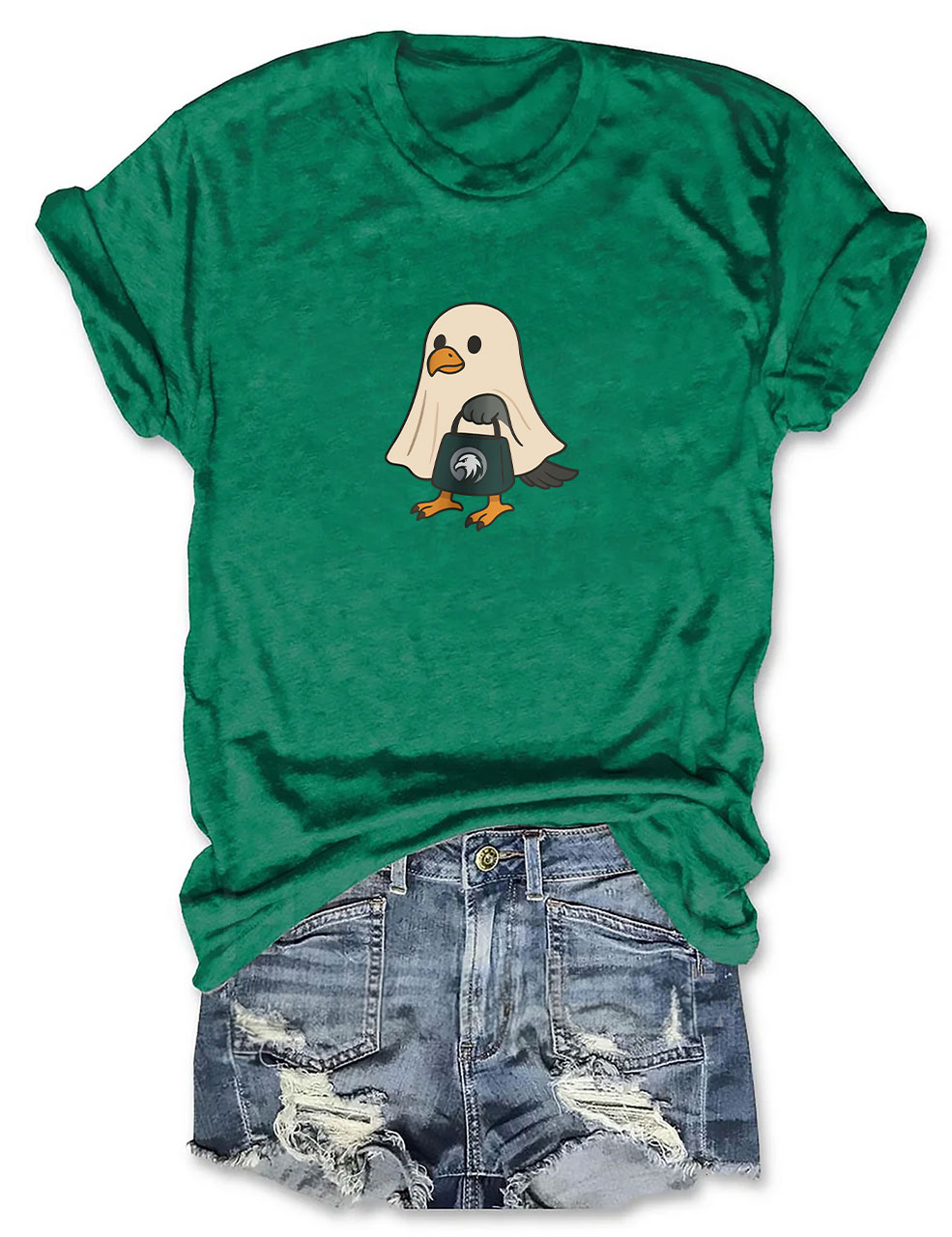 Halloween Ghost Philadelphia Football T-Shirt