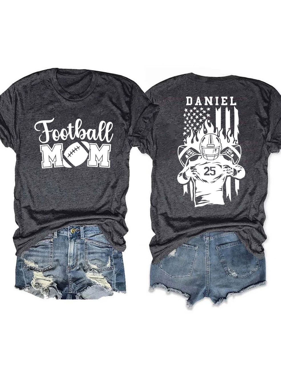 Football Mom Custom T-shirt