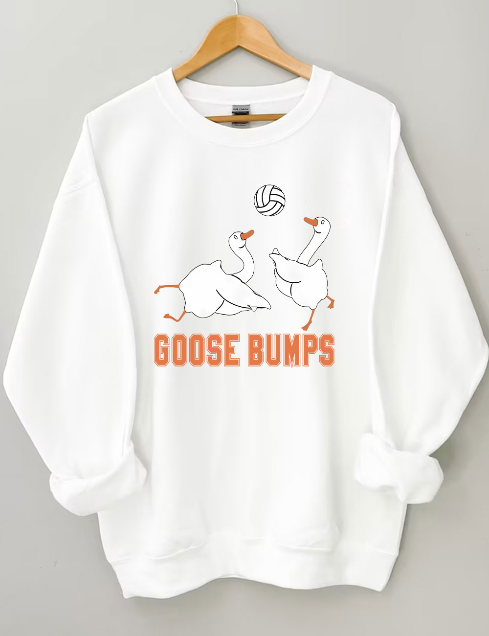 Goose Bumps Funny Volleyball Sweatshirt