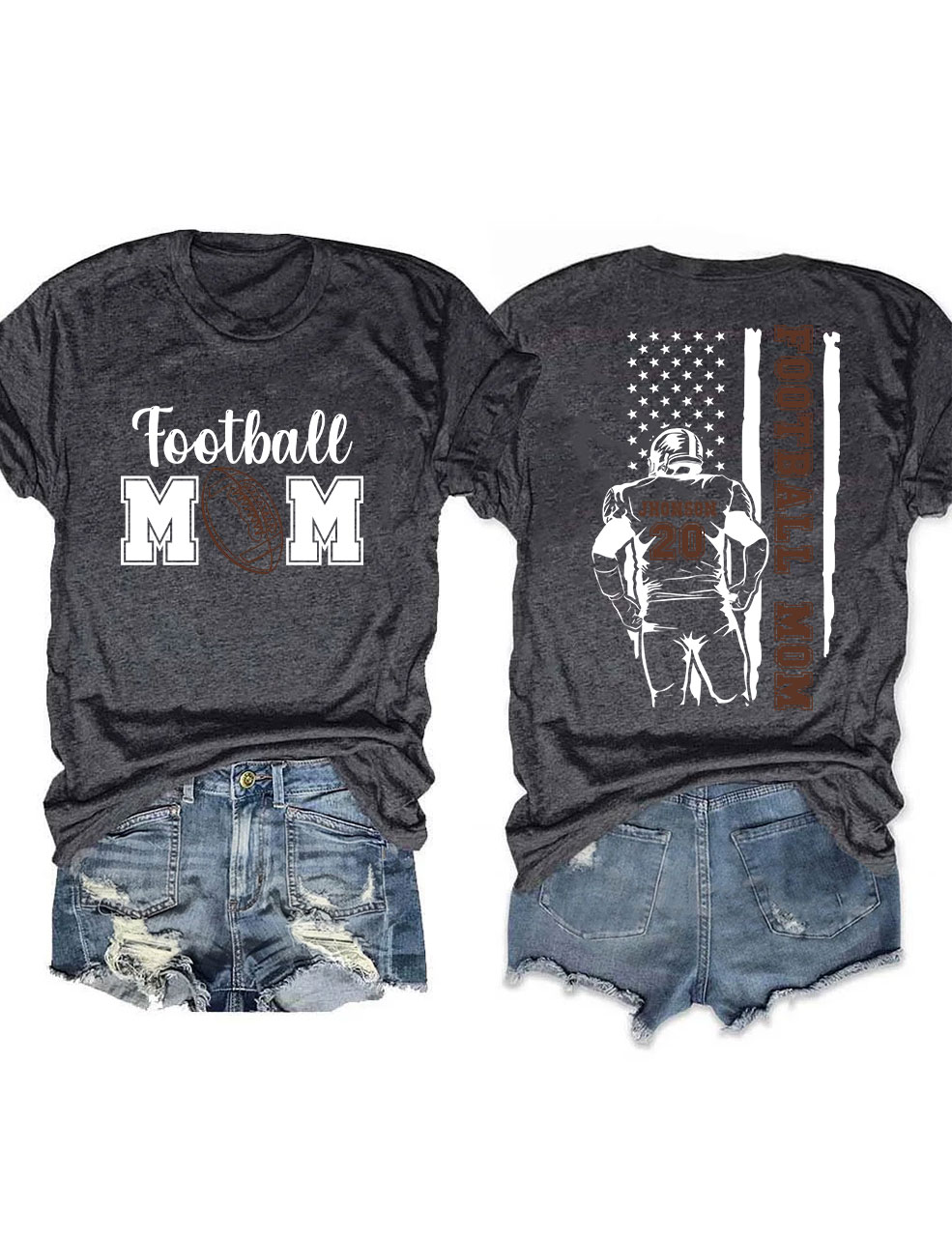 Custom Football Mom T-shirt