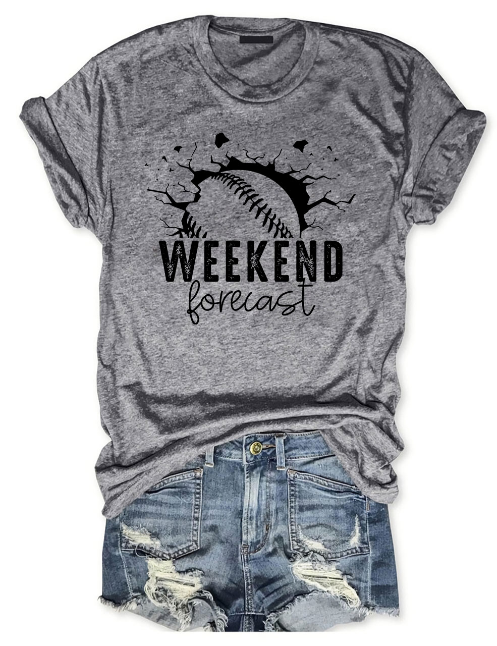 Weekend Forecast Softball T-shirt