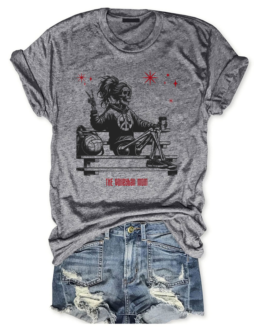Halloween Volleyball Mama T-shirt