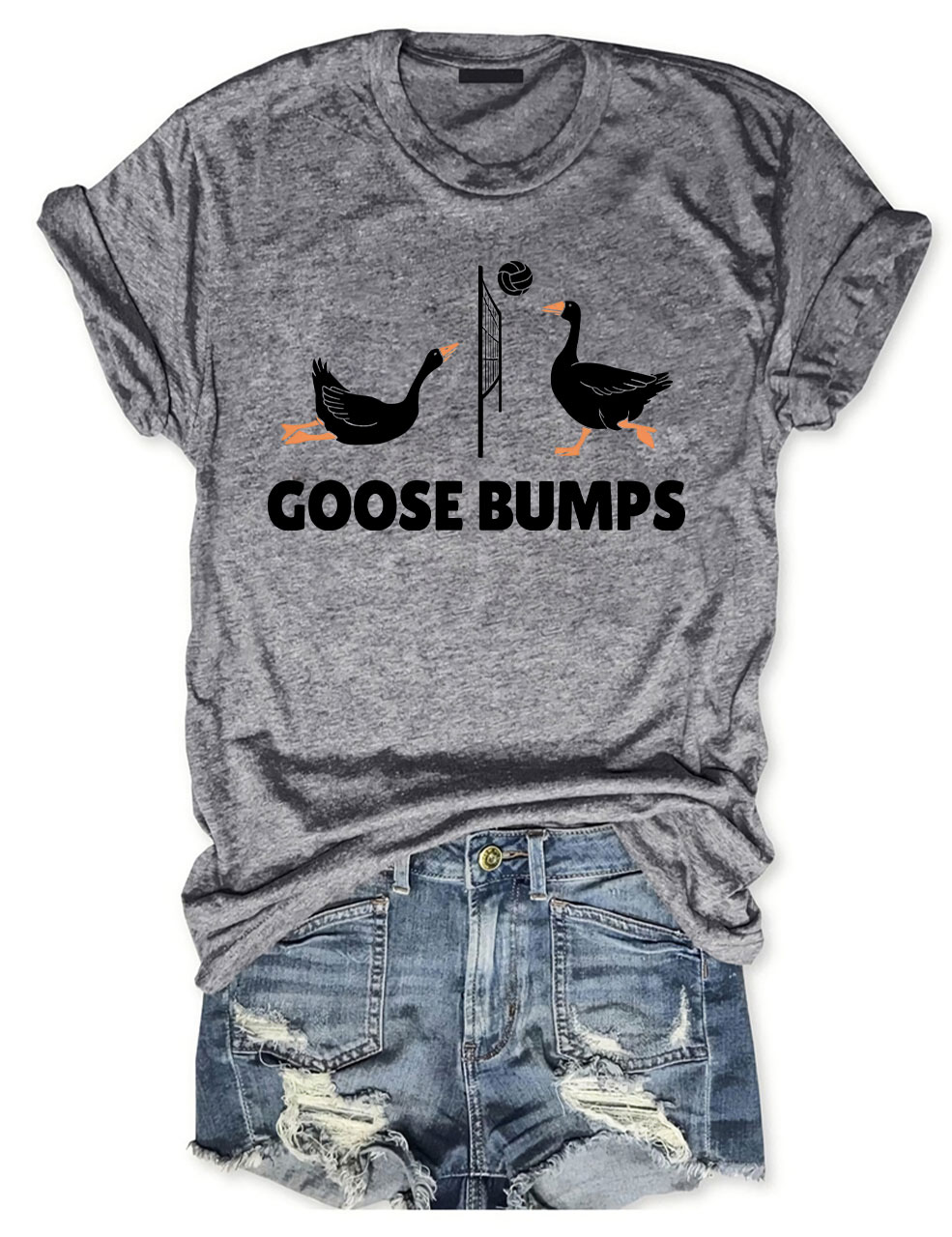 Goose Bumps Funny Volleyball T-shirt