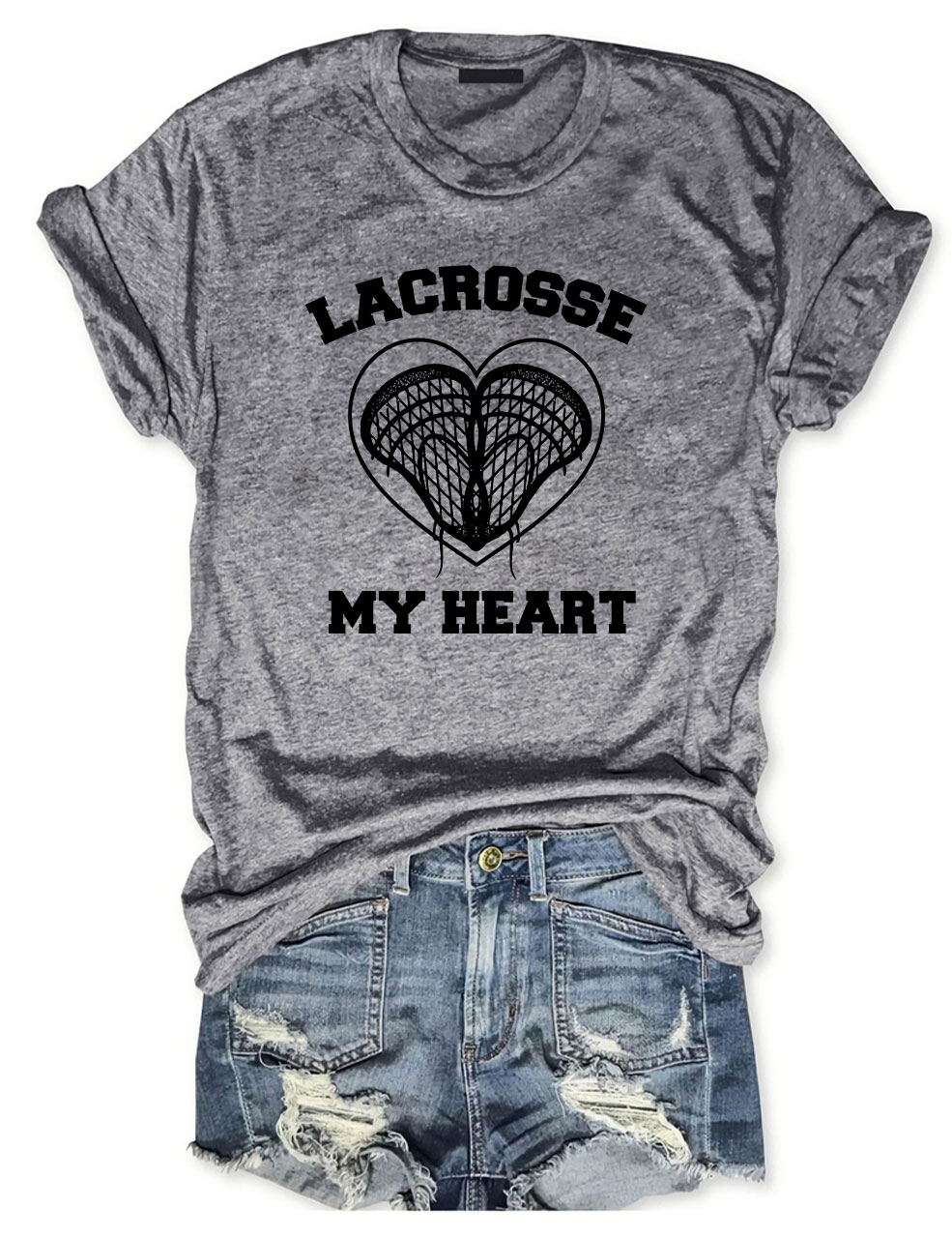 Lacrosse My Heart T-shirt