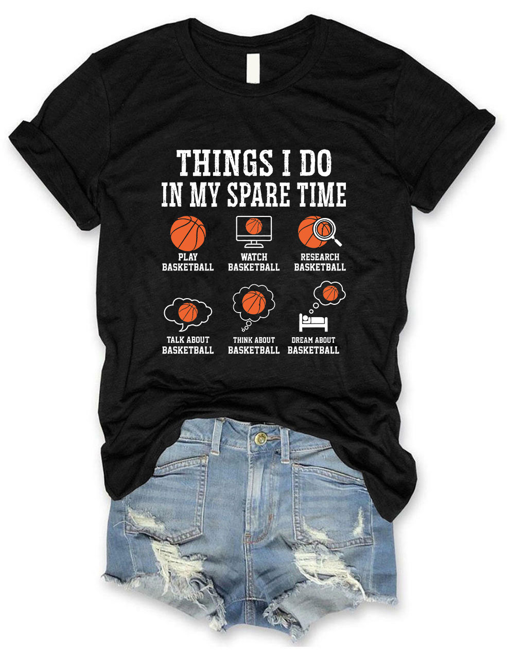 Basketball Things I Do In My Spare Time T-shirt