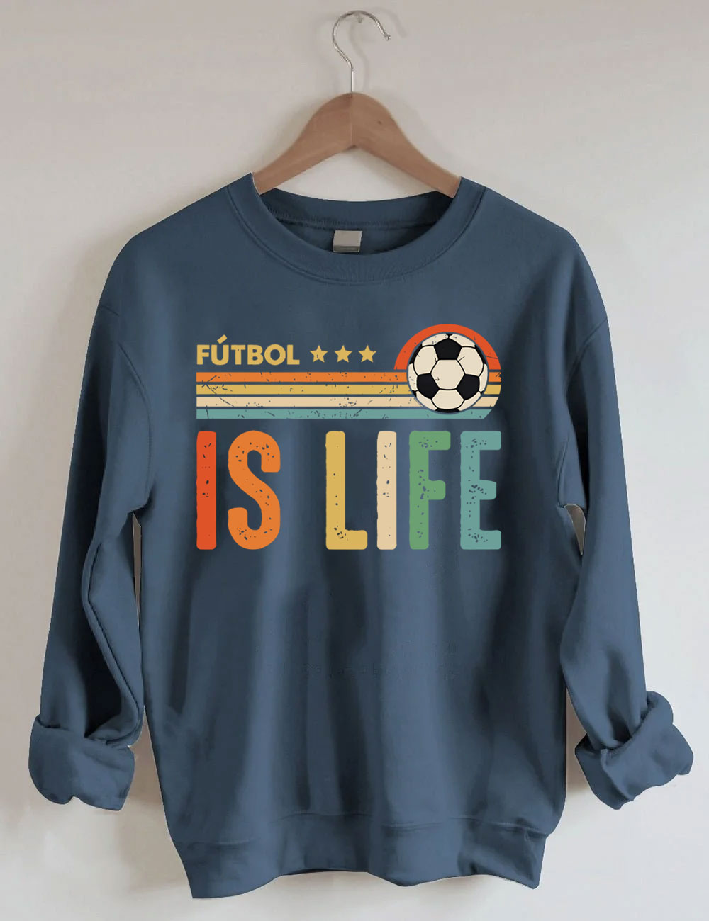 Futbol Is Life Custom Number Sweatshirt