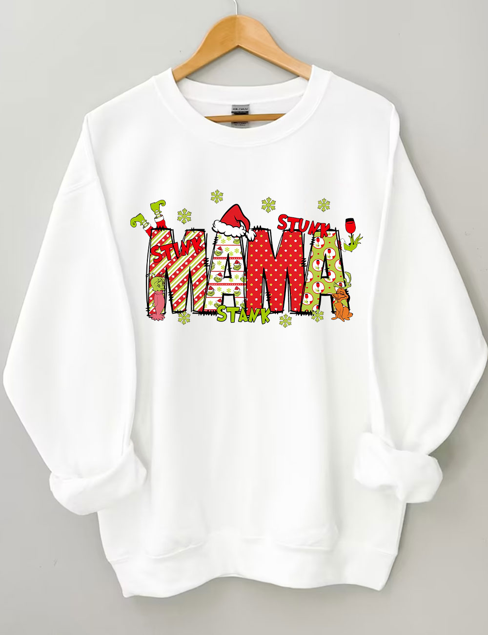 Custom Christmas Mama Kids Names Sweatshirt