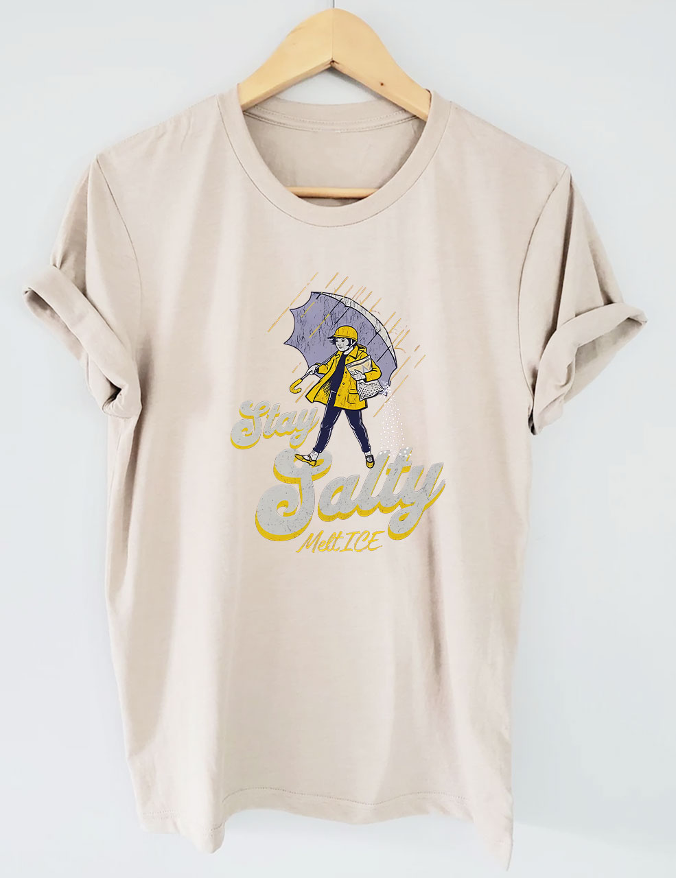 Subtle Anti Ice Stay Salty Protest  T-shirt