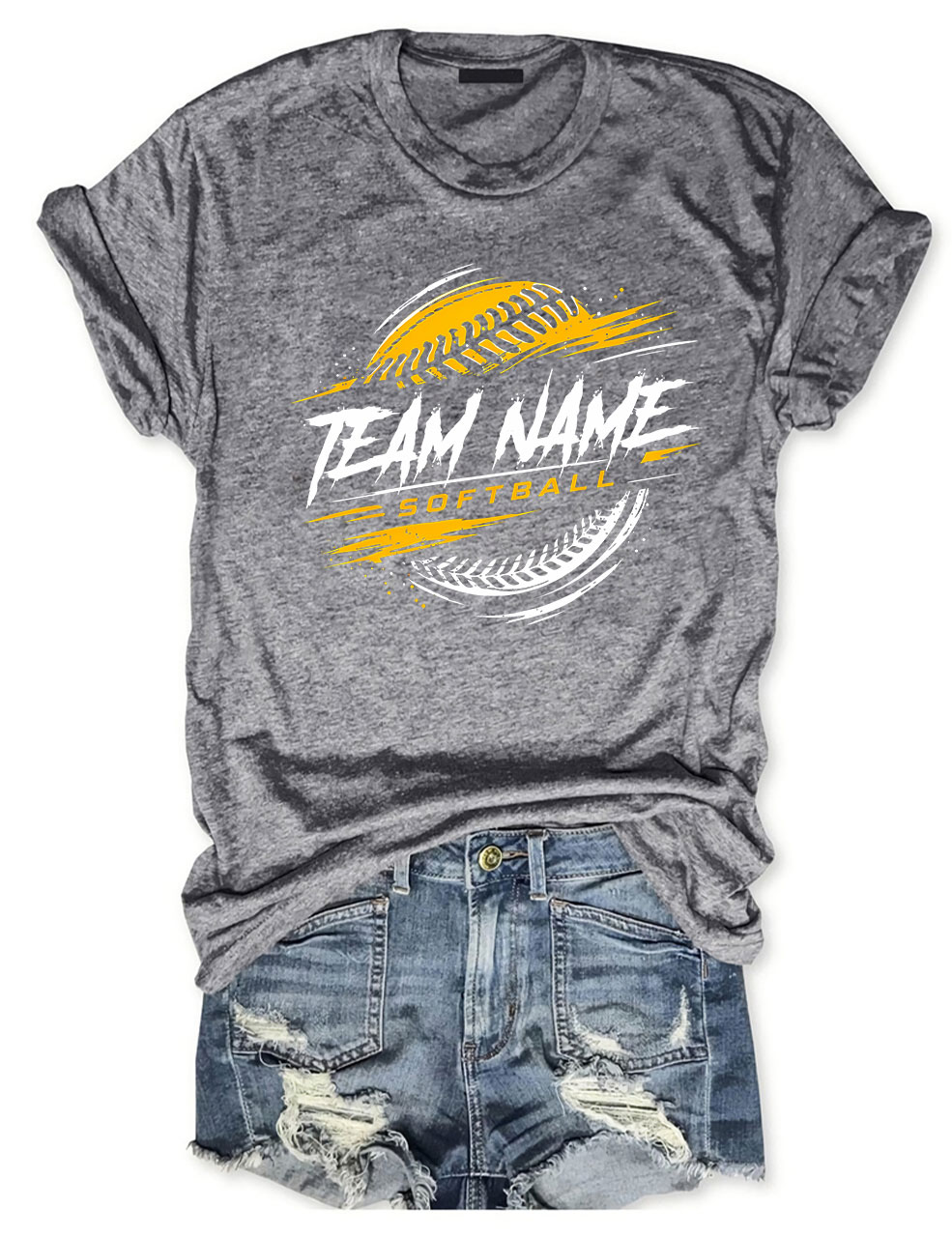 Custom Name Softball T-shirt