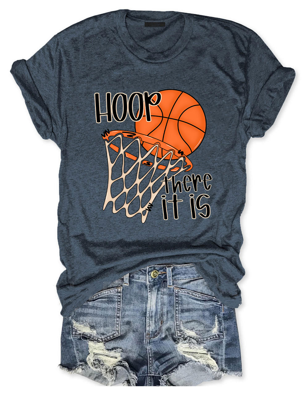 Hoop There It Is Funny Basketball T-Shirt