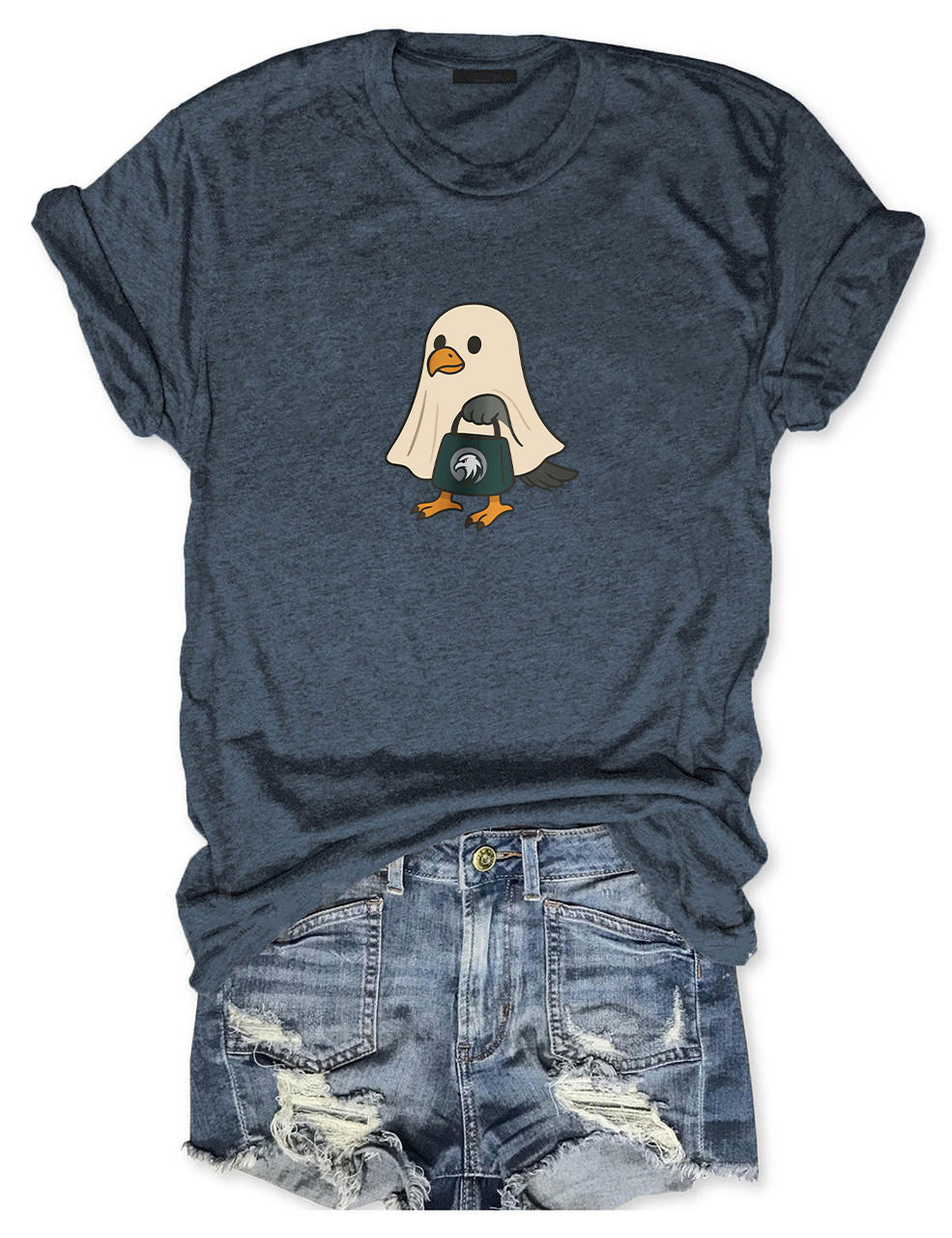Halloween Ghost Philadelphia Football T-Shirt