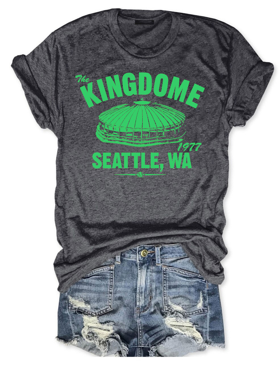 The Kingdome 1977 Baseball T-shirt