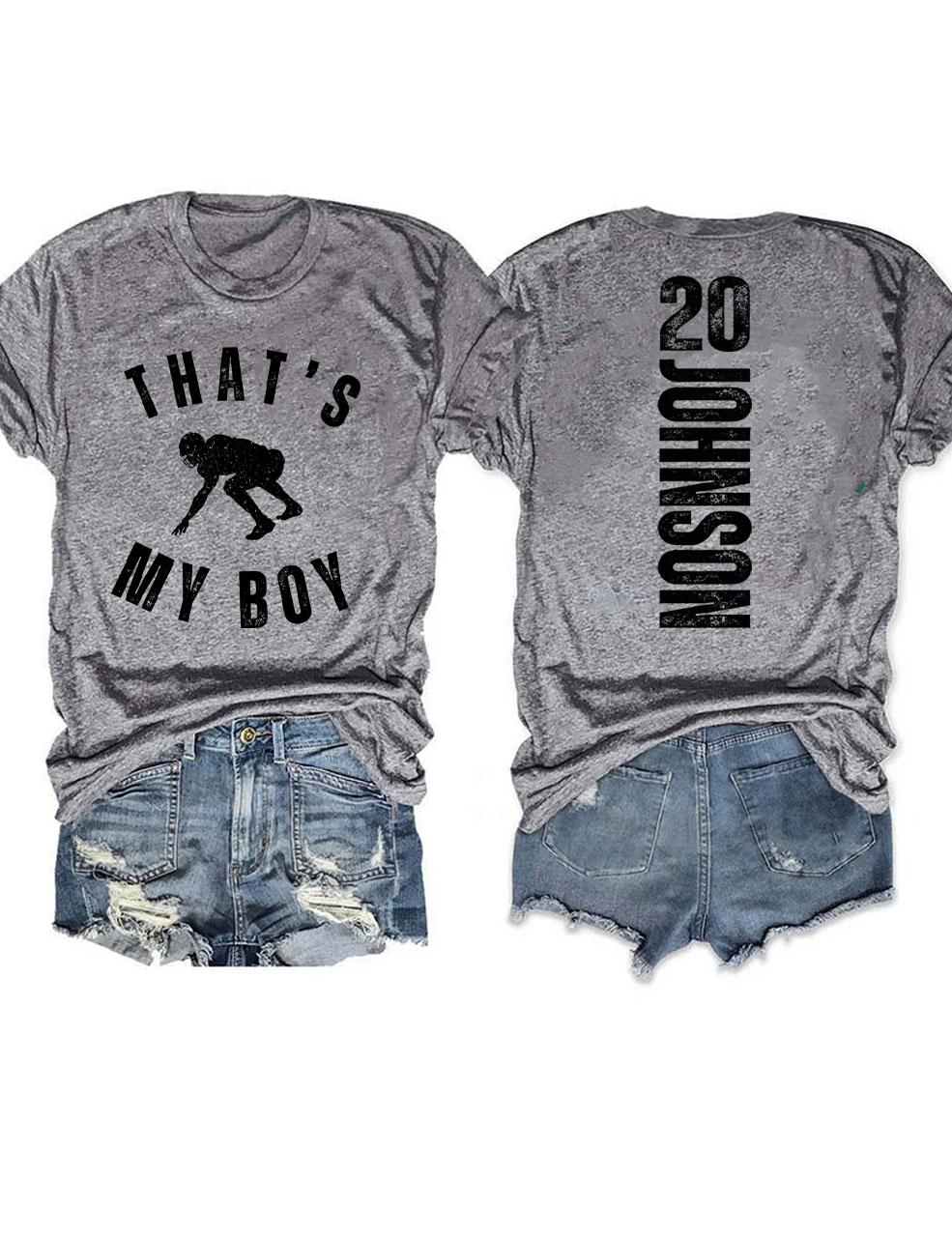 Custom That's My Boy Football Mom T-shirt