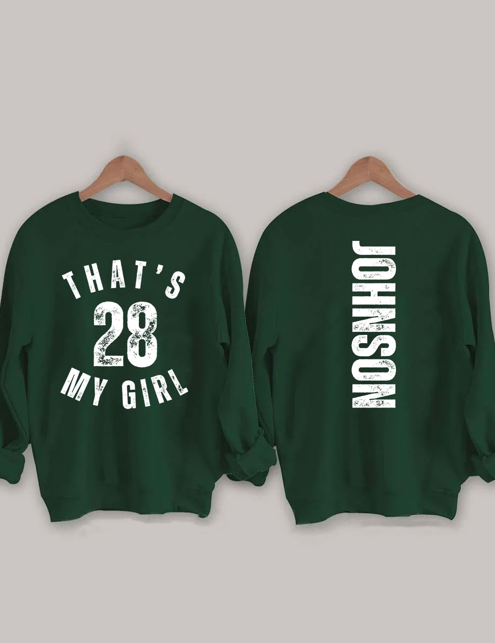 Custom That's My Girl Football Mom Sweatshirt