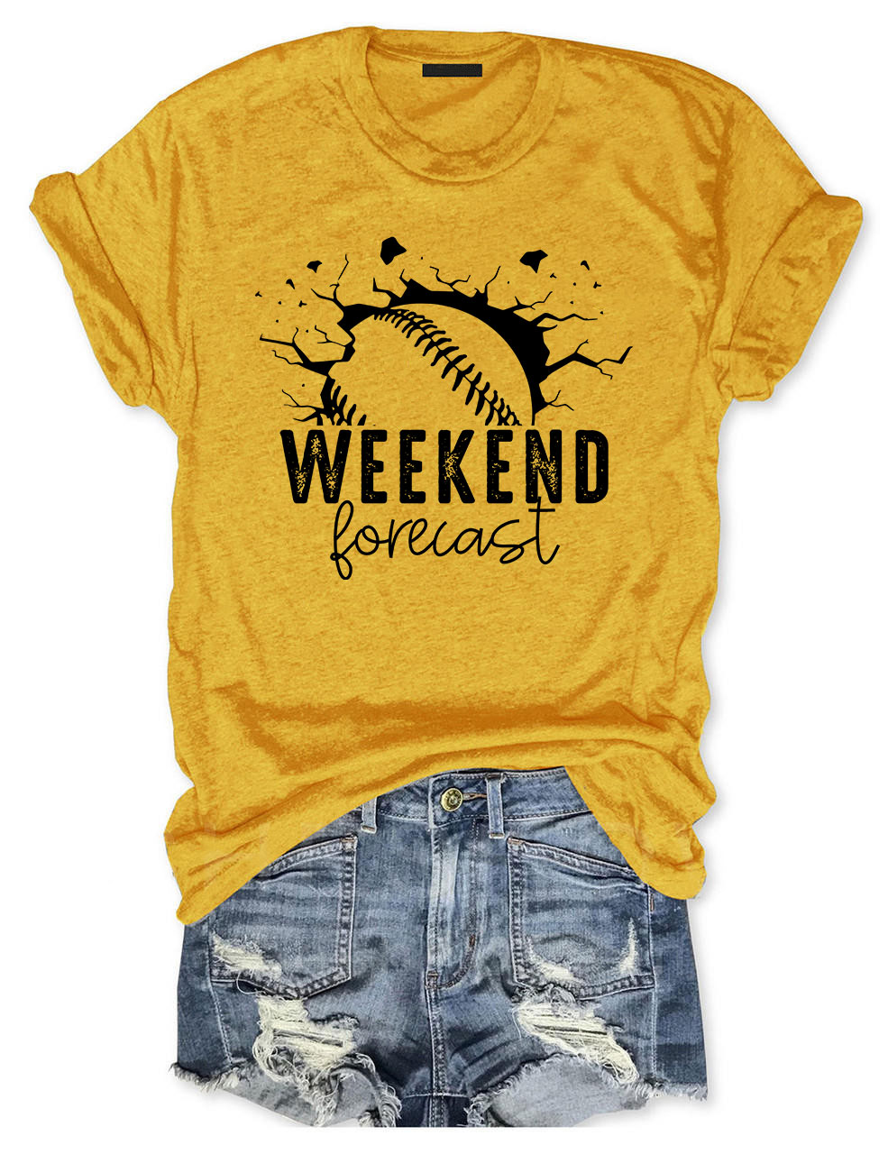 Weekend Forecast Softball T-shirt
