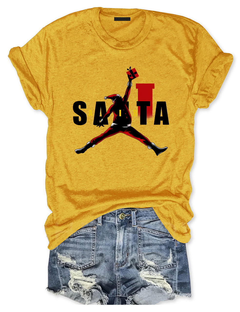 Air Santa Christmas Basketball T-shirt