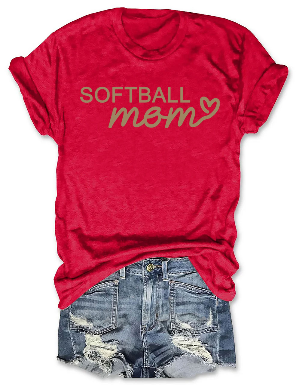 Custom Softball Mom T-Shirt
