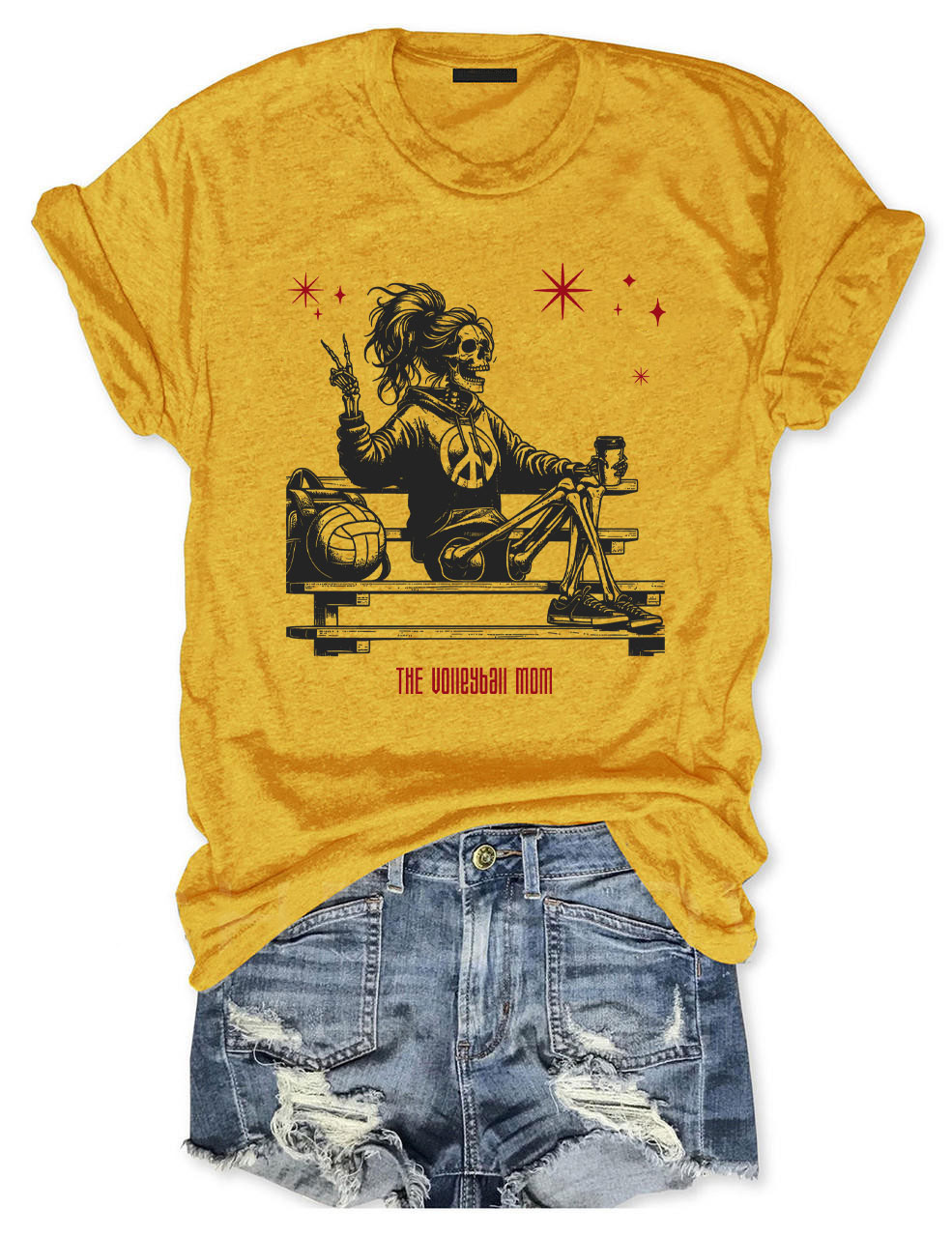 Halloween Volleyball Mama T-shirt