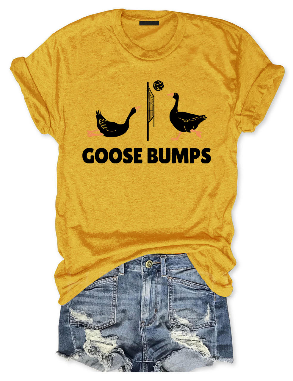 Goose Bumps Funny Volleyball T-shirt