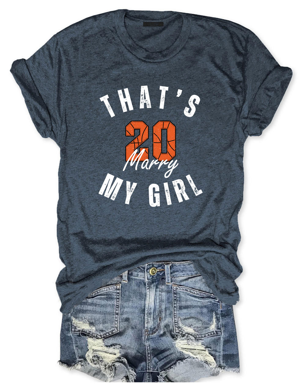 Custom That's My Girl Basketball T-shirt