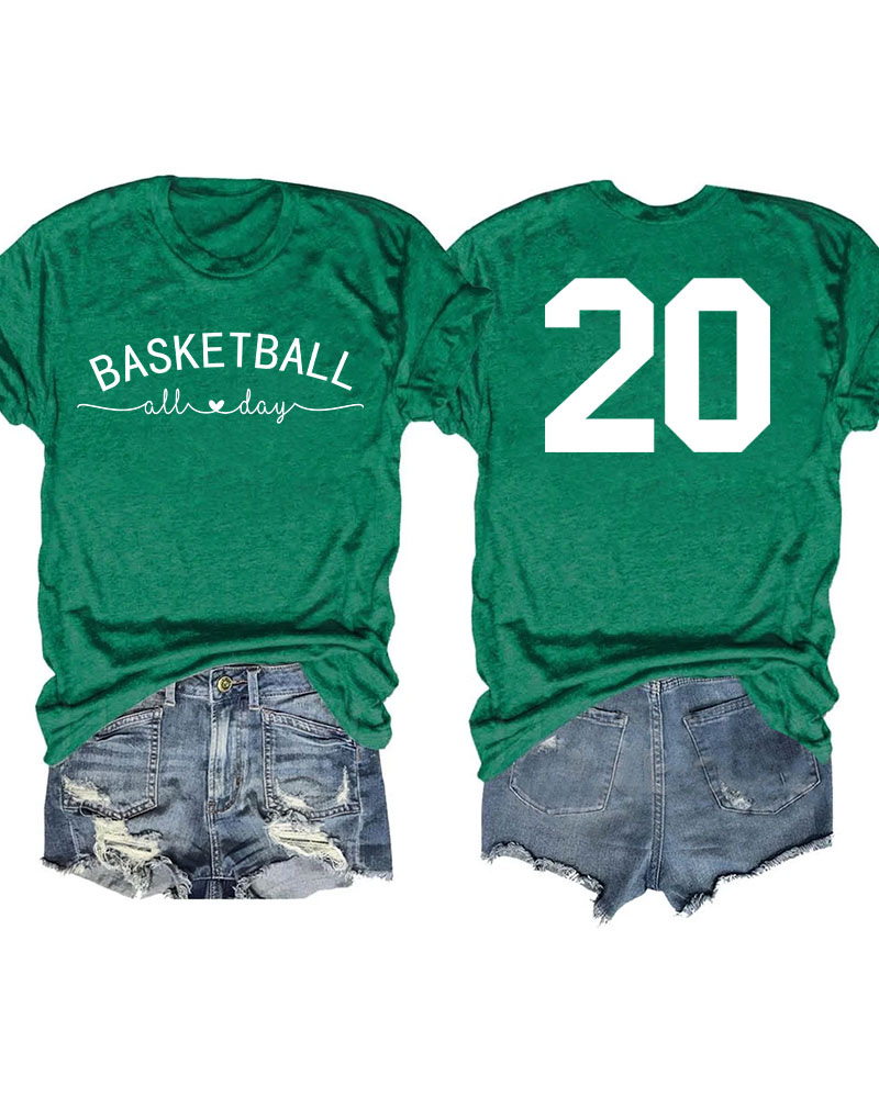Basketball All Day Custom T-shirt