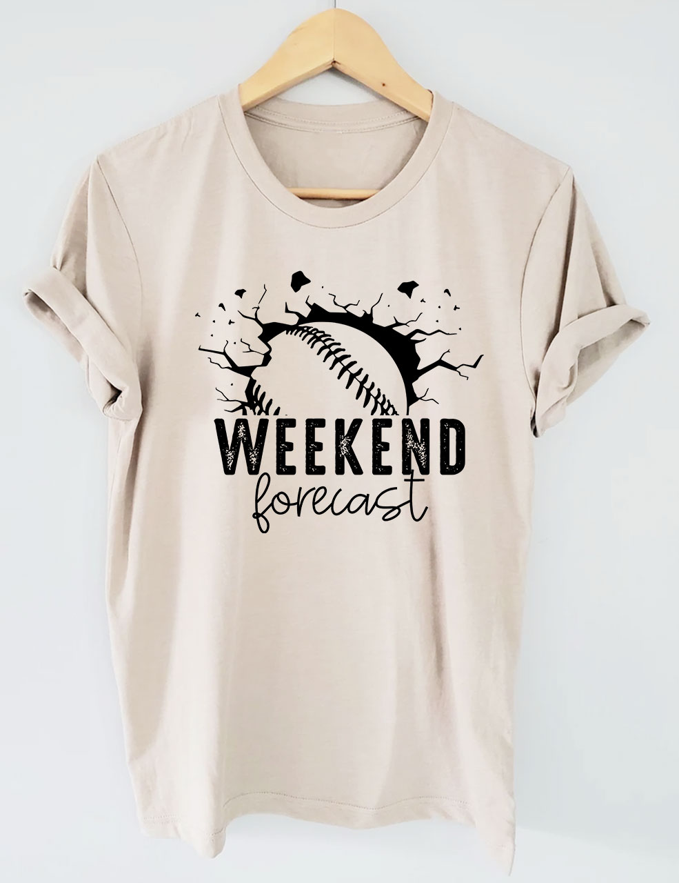 Weekend Forecast Softball T-shirt