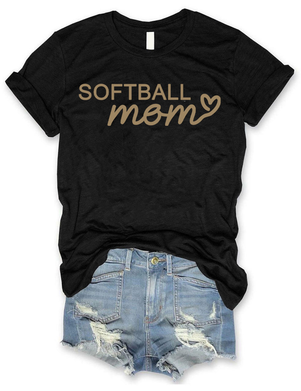 Custom Softball Mom T-Shirt