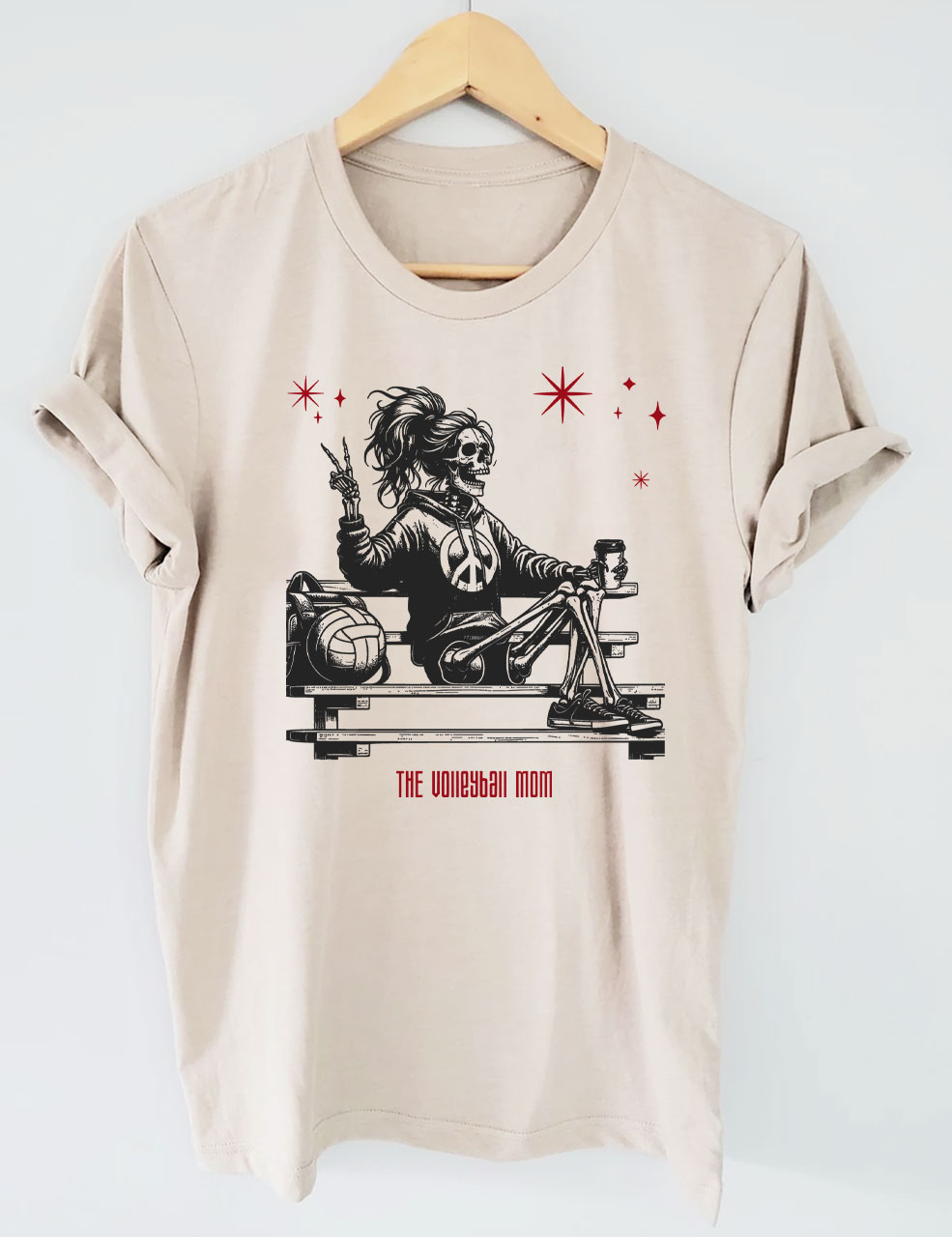 Halloween Volleyball Mama T-shirt