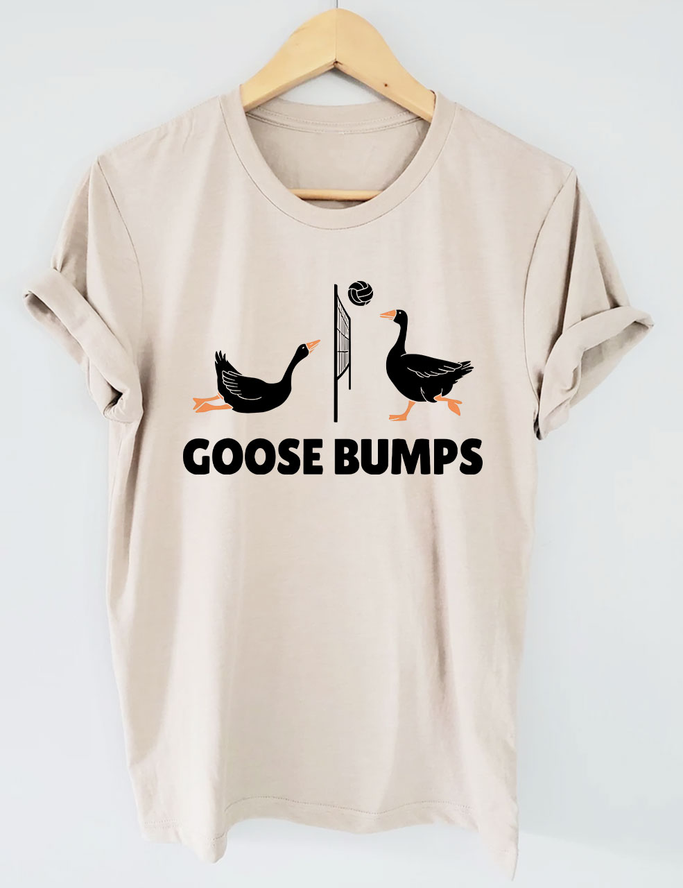 Goose Bumps Funny Volleyball T-shirt