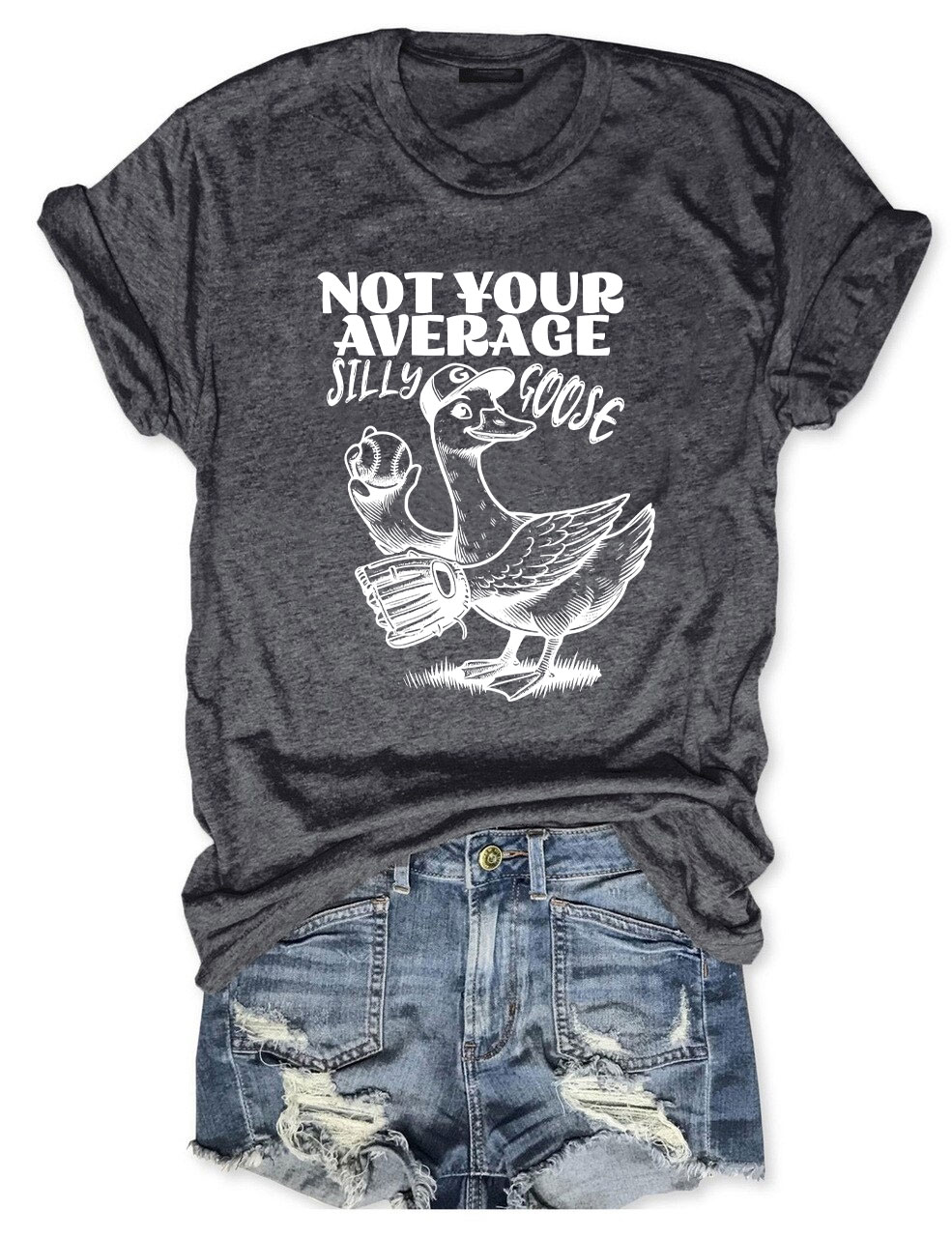 Not Your Average Silly Goose Funny Tennis T-shirt