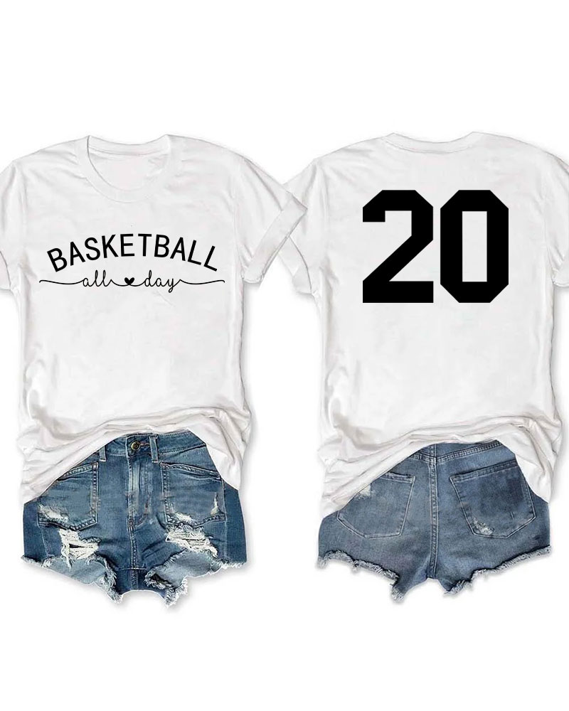 Basketball All Day Custom T-shirt