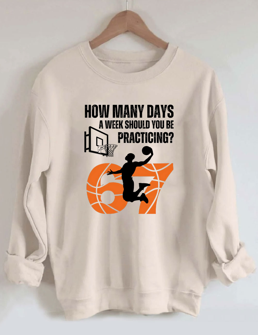 How Many Days 67 Meme Basketball Funny Sweatshirt