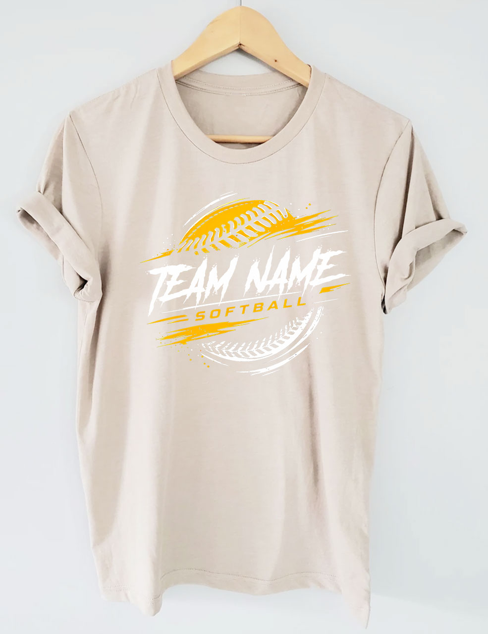 Custom Name Softball T-shirt