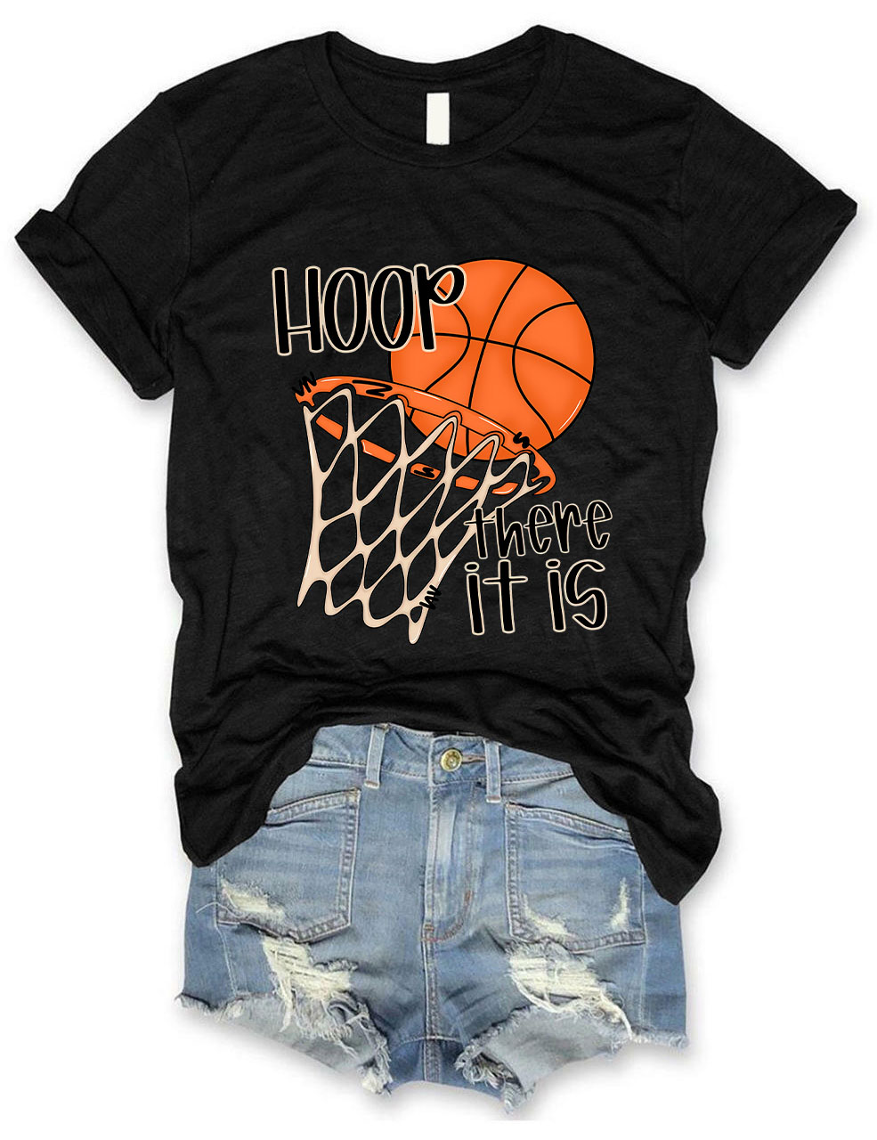 Hoop There It Is Funny Basketball T-Shirt
